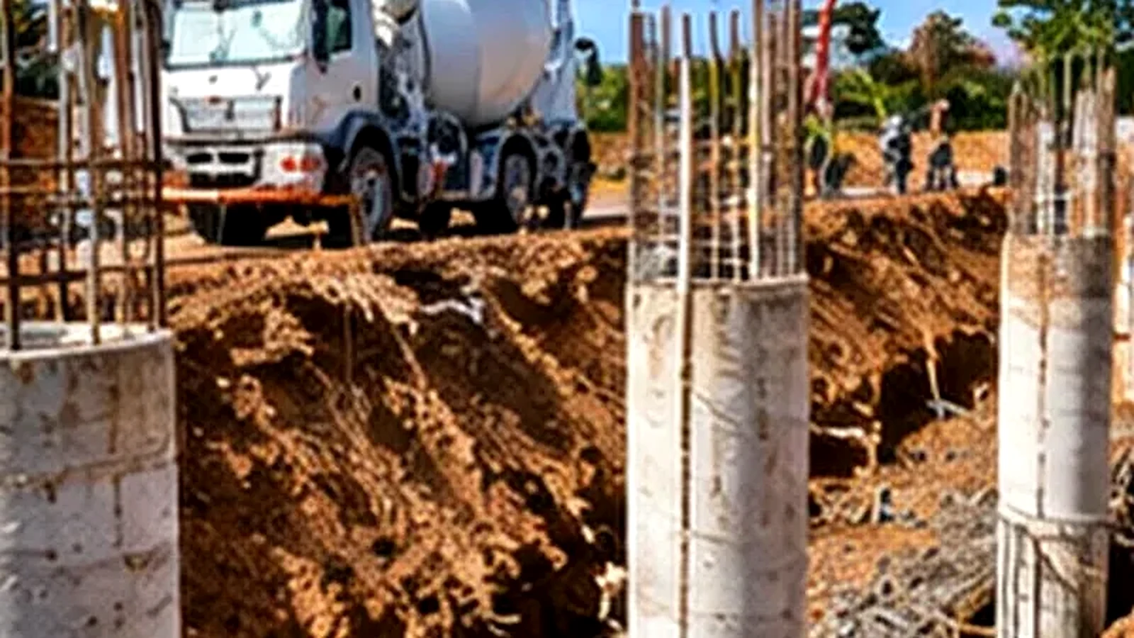 Fundação de concreto